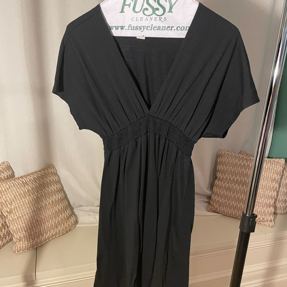 Black CoverUp Cotton Dress
